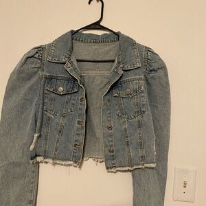 SHEIN Light Blue Jean Jacket